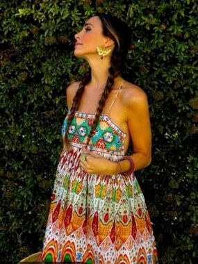 Zara Multicolor Printed Mini Dress